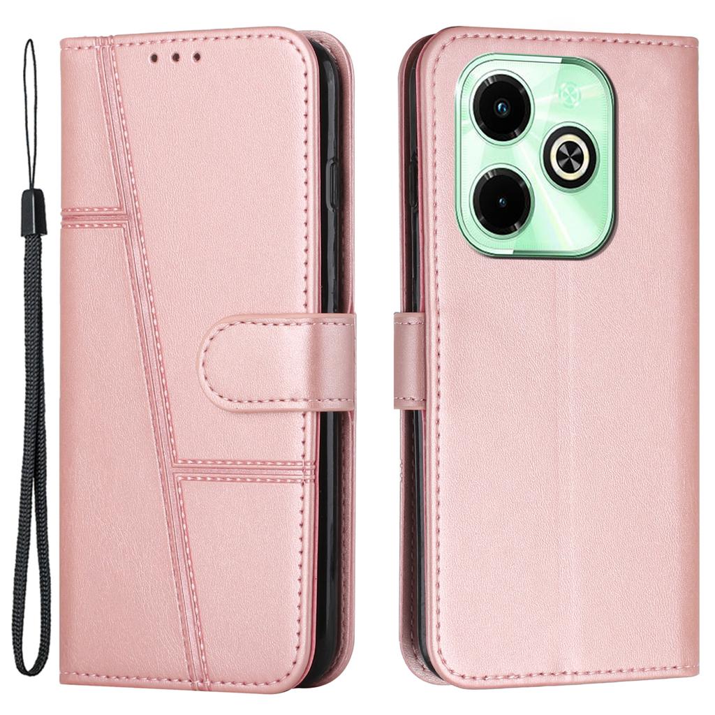 For Infinix Hot 40i Mobile Phone Case Wallet Stand Flip PU Leather Cover