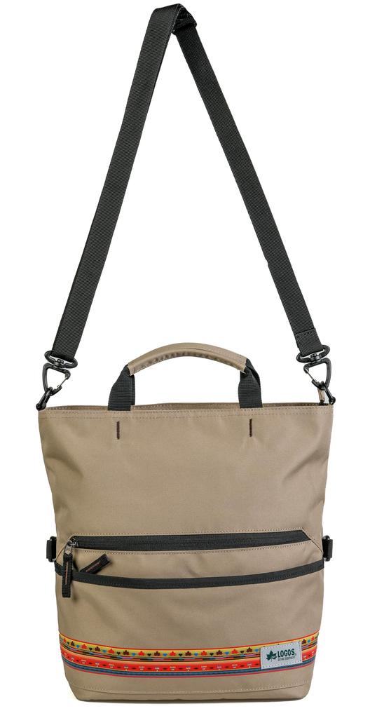 KENKO LOGOS Camera Bag, Shoulder Tote, Medium, Khaki, Made with Recycled PET, 821176