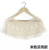 Out Hijab Scarf Elegant Ladies Shawl Fashion Tassel Lace Scarf Women Fashion Hollow Hook Flower Short Small Vest Cover