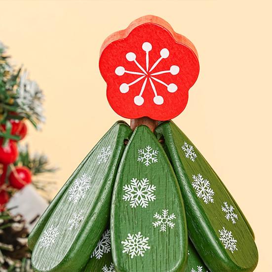 Christmas Tree Coaster Solid Wood Heat Resistant Trivet for Hot Cold Drinks Festive Table Decor for Holiday Meals