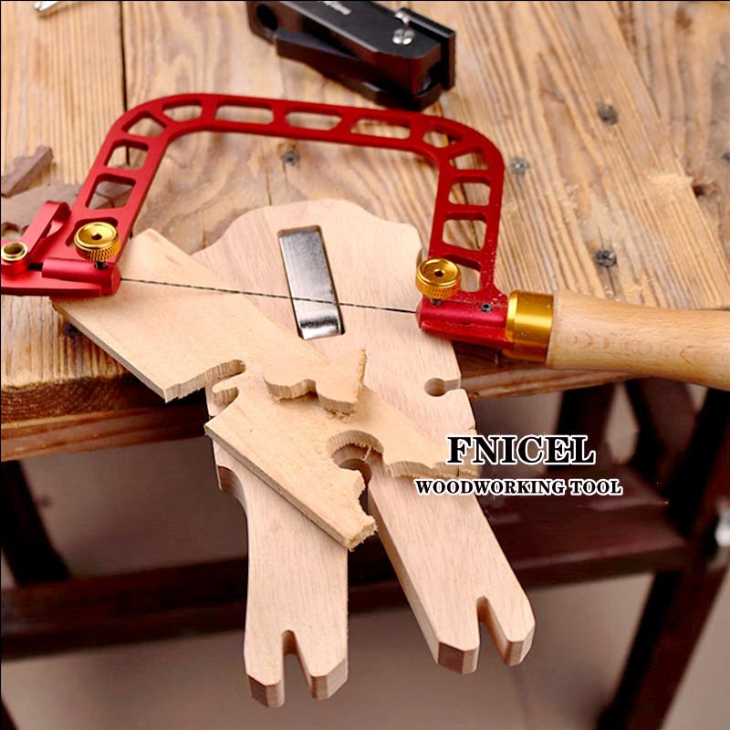 Seghetto da traforo Lavorazione del legno Disegno Sega a filo Telaio in lega di alluminio Sega curva con filo diamantato per Ceramica Erba Legno Taglio Accurato
