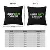 Uber Eats Driver Logo Food Delivery Driver Square Pillowcase Cushion Cover Pillow Case Throw Pillow Cover for Home Bedroom Car