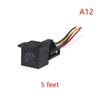 Universal 40A 12V-72V Automotive Relay 4/5Pin with Interlocking Socket for RV Truck Van Motorcycle Use