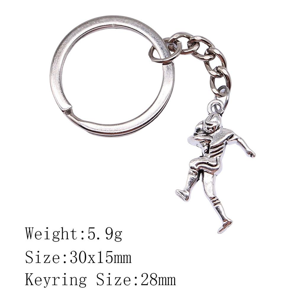New Year's Day Woman Keychain Yoga Sports Key Ring Cheap Things Chain Man