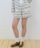 OURHOPE Pico Stripe Sweat Shorts - Grey