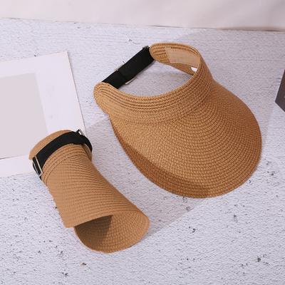 Yaz Örgü Güneşlik Ayarlanabilir Şapka Geniş Kenarlı UV Koruması Nefes Alabilir