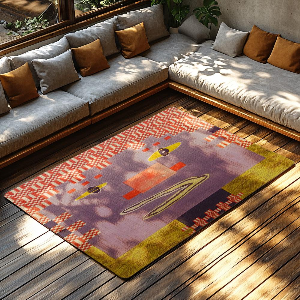 Modern Abstract Area Rug Non Slip Floor Mat Living Room Home Decor Carpet Indoor Outdoor Entryway Doormat Stylish Design
