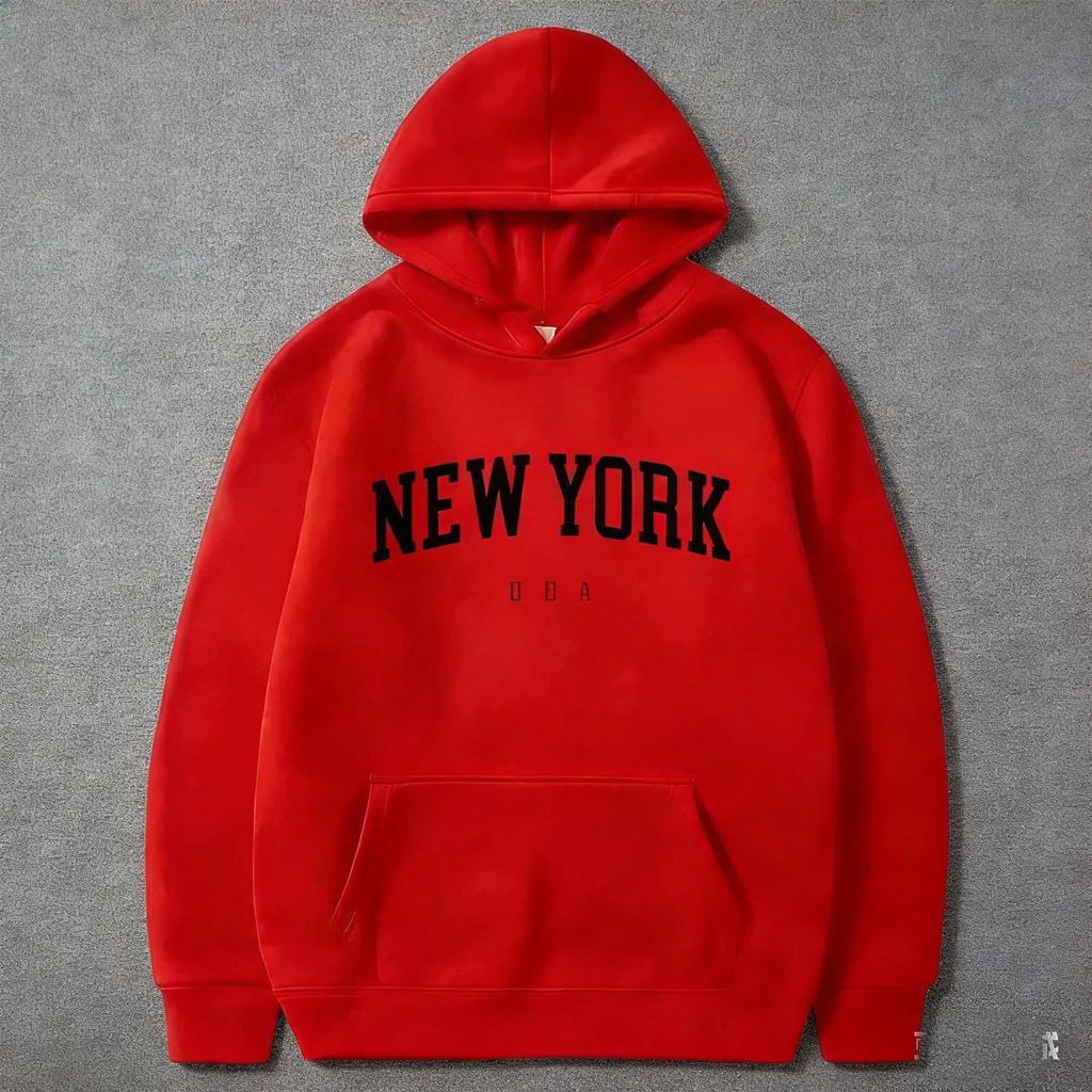 Men's and Women's Hooded Fashion Letter Trend Pattern Sweatshirt Loose Casual Jumper Sportswear