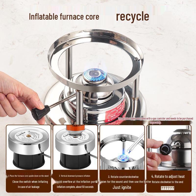 MAXCOOK 304 Stainless Steel Alcohol Mini Hot Pot