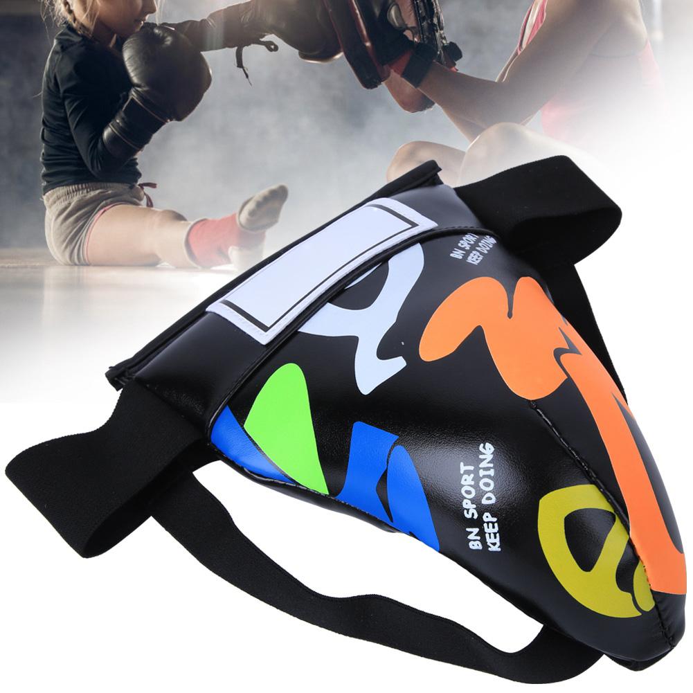 BN FIGHT Graffiti Children Jockstrap Groin Guard Protective Gear for Boxing Sanda Taekwondo