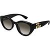 Logo Oval Sunglasses Women Sunglasses Black GG1976S-K002