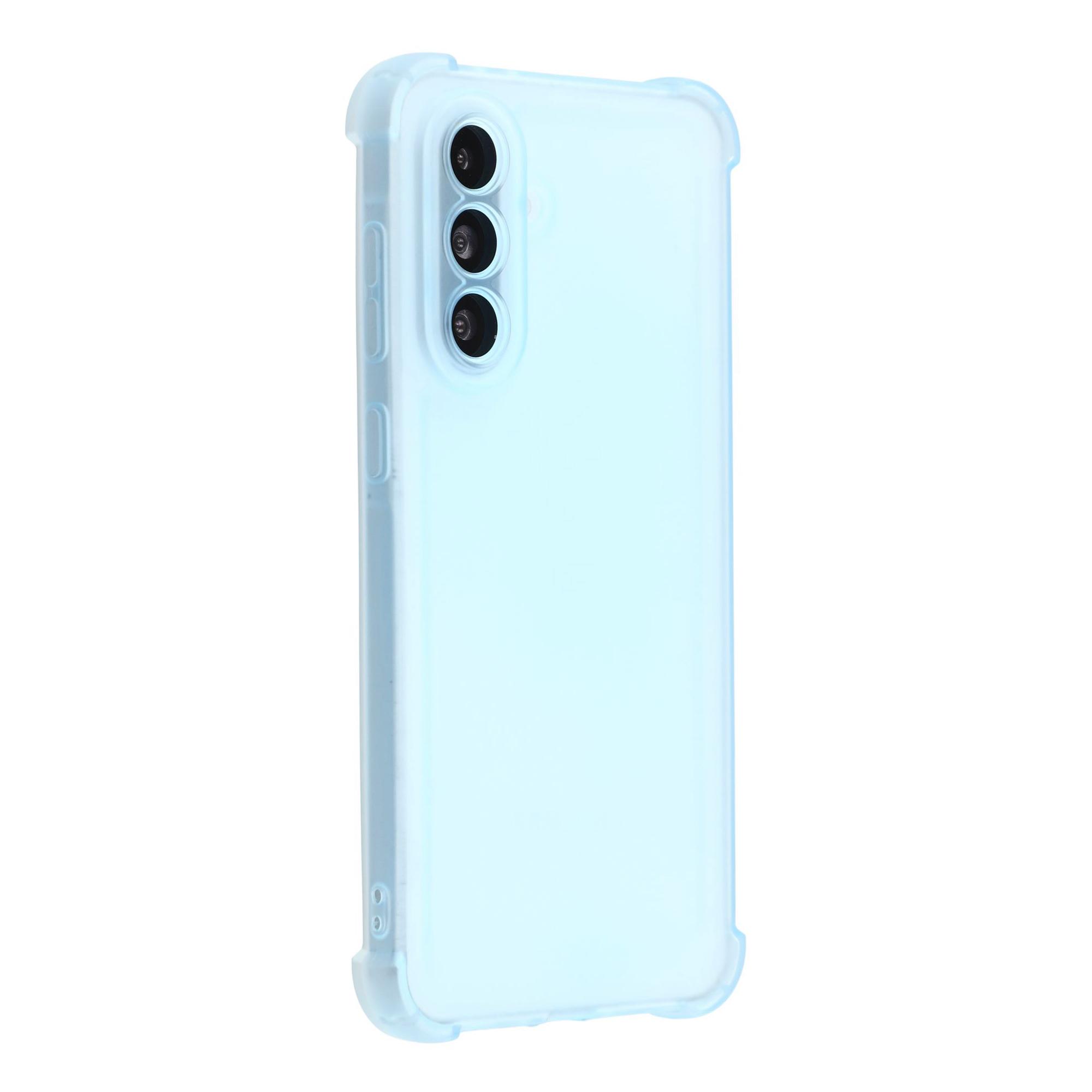 

For Samsung Galaxy A56 5G Case Skin Touch Matte TPU Phone Back Cover Precise Cutouts Transparent Blue