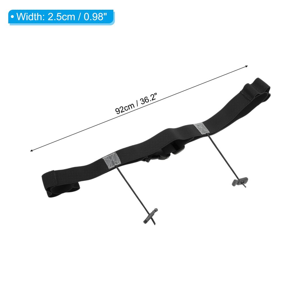 PATIKIL Tri-Athlon Belt Bib Holder Elastic Marathon Race Number Belt