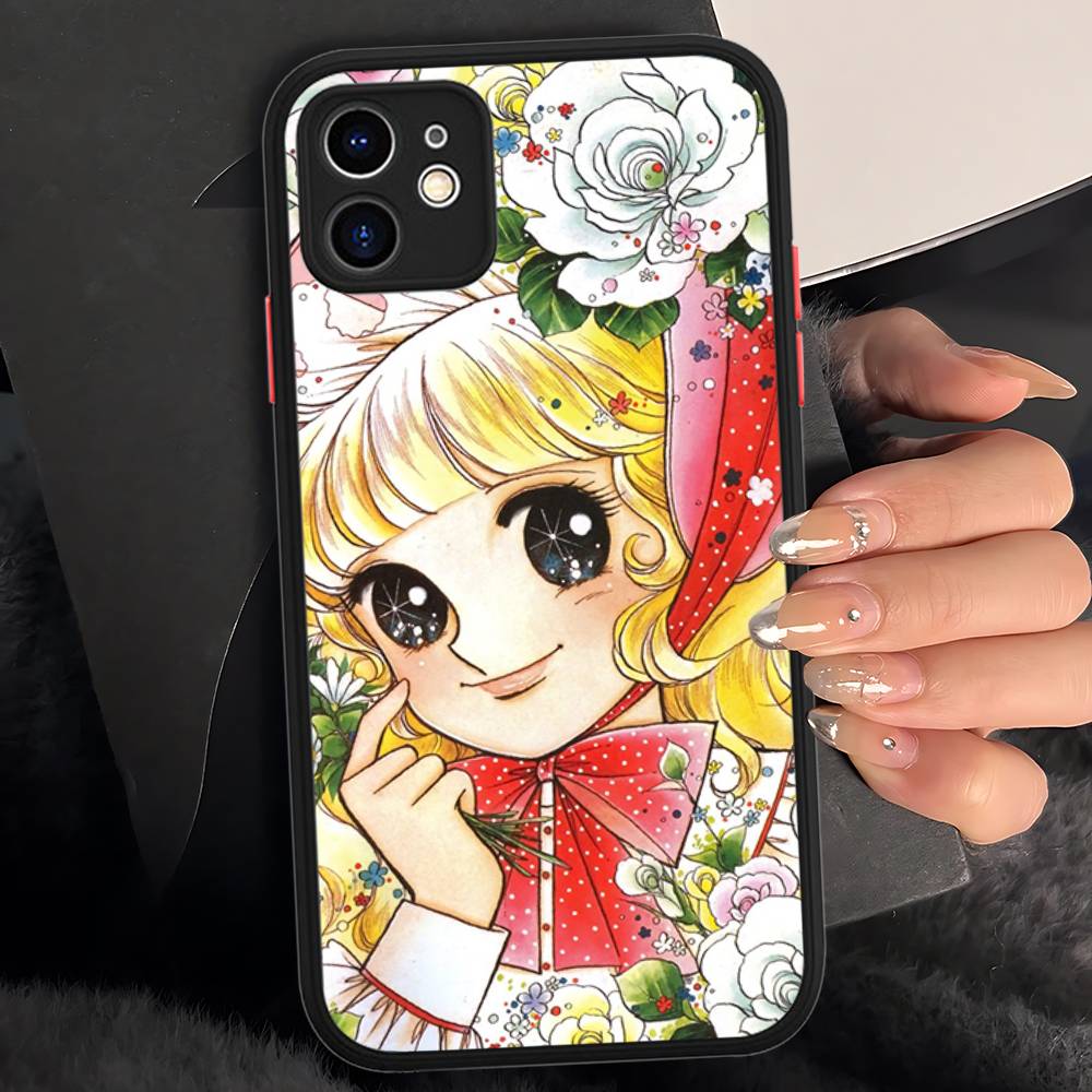 Manga Candy Für iPhone 15 16 Pro Max 11 12 13 14 XS XR X Plus 16E Matt Transluzente Handyhülle