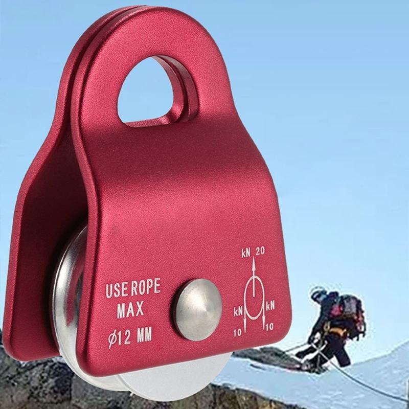 Practical Aluminum Descendings Device for Technical Climbing Gear and Safety Equipment Support 2000kg Statics Load