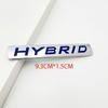 3D Metal HYBRID Car Rear Bumper Trunk Letter Badge Front Door Side Sticker Emblem Compatible With All Hybrid Versions Of Cars