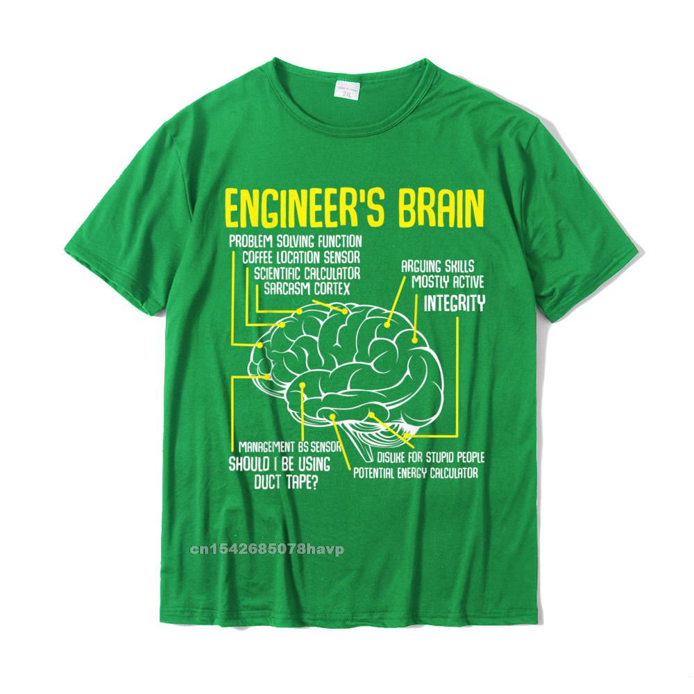 Engineers Brain Funny Engineering Games Process Funny TShirt Unisex Slim Fit Gift Tops Tees Cotton Tshirts Fitness Tight