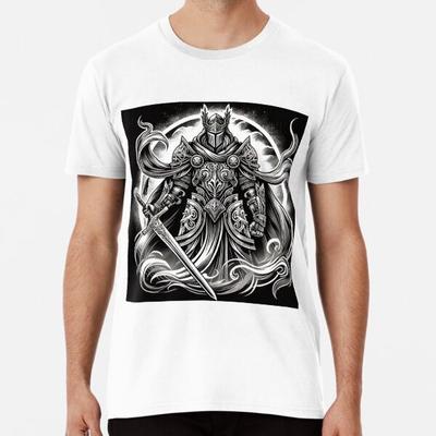 Guerriero Medievale con Motivi di Drago S a 5XL Made in the AU/USA T-Shirt