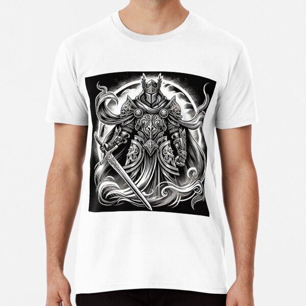 Medieval Warrior with Dragon Motifs S to 5XL Made in the AU/USA T-Shirt