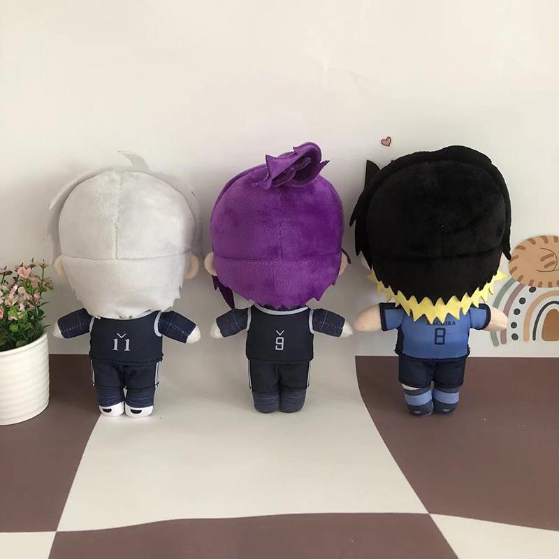 Game Blue Lock Isagi Yoichi Plush Doll Seishiro Nagi Reo Mikage Cute Soft Stuffed Pillow Kids Soft Toys Cute for Birthday