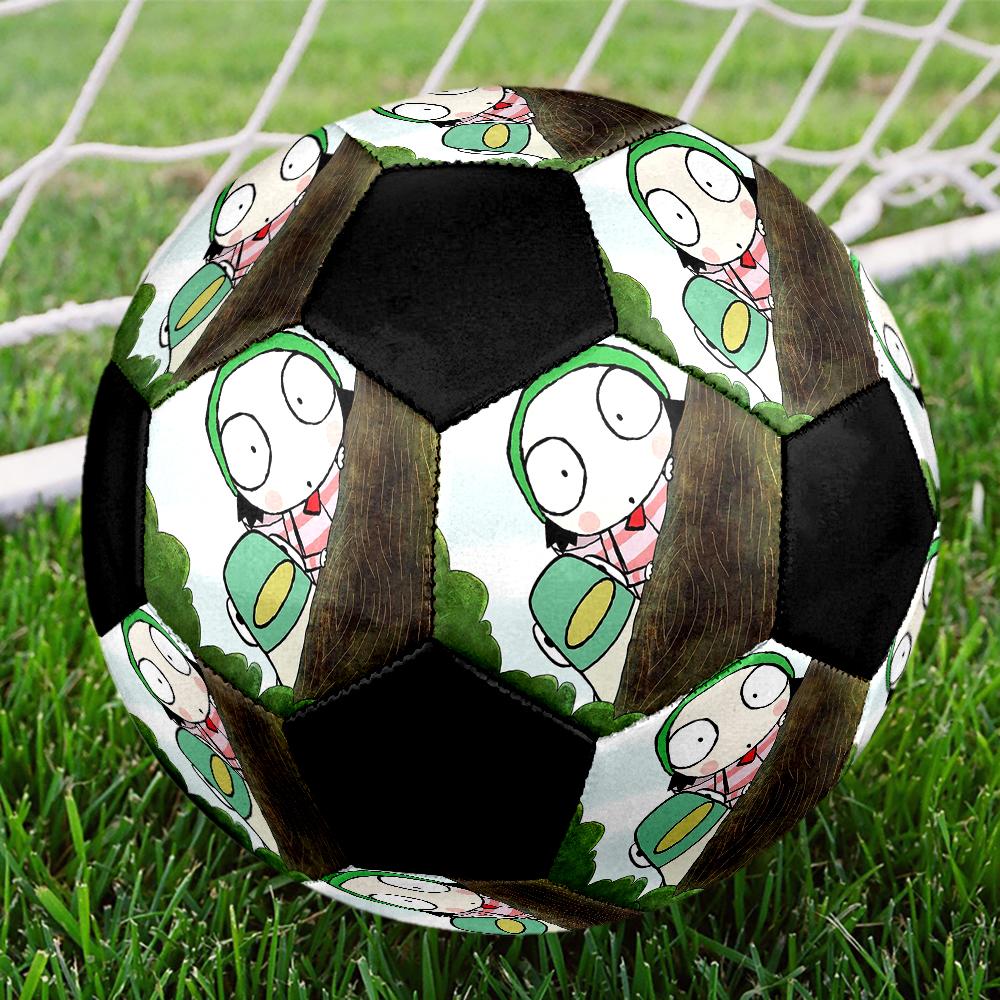 Sarah & Duck Theme Size 5 Soccer Ball, Suitable for Both Indoor and Outdoor Matches, a Gift Suitable for Everyone.