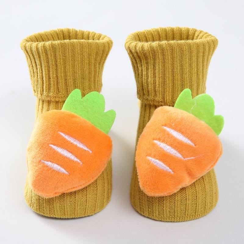 Cotton Baby Socks Solid Cartoon Animals Newborn Warm Sock for Girl Boy Non-skid Toddler Floor Sock Soft Toddler Socks 0-12M