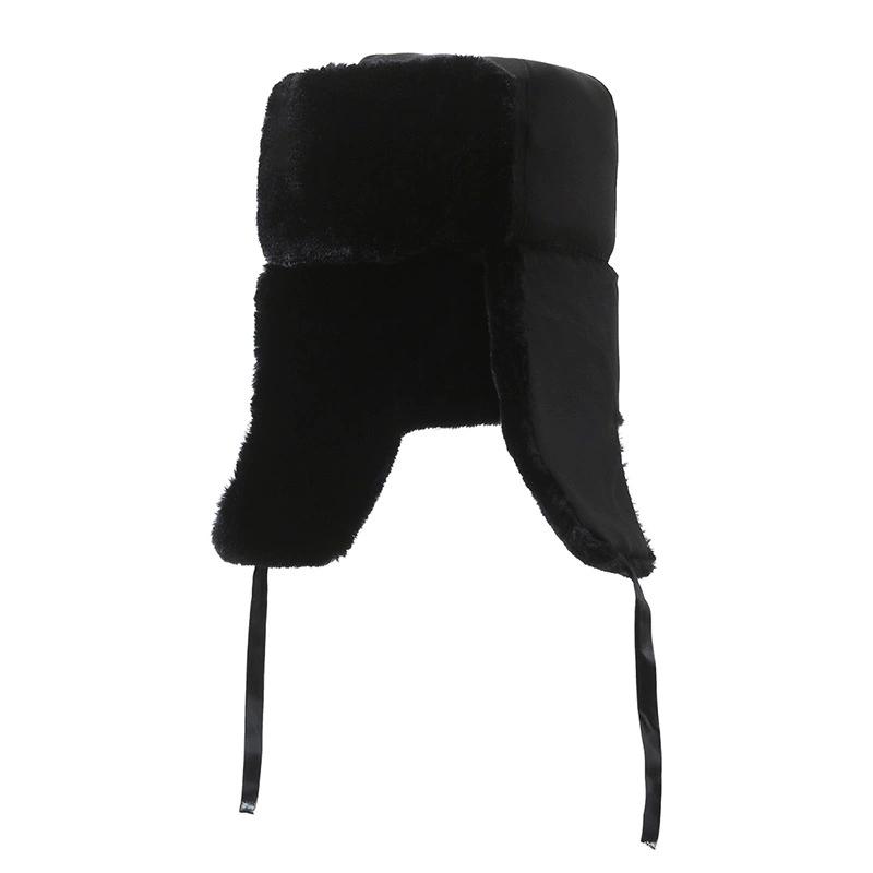 WTEMPO Men's Autumn Winter Windproof Cold-proof Warm Bomber Hats Couple Outdoor Cycling Skiing Faux Fur Ear Protection Plush Hats