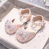 Nuove Scarpe da Principessa Estive 2025 con Fiocco di Strass e Punta Chiusa per Bambine - Sandali con Suola Morbida