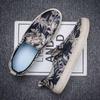 Designer Shoes Men New Breathable Fabric Slip-on Loafers Sneakers Casual Shoes Men Low Top Flower Print Canvas Men's Shoes