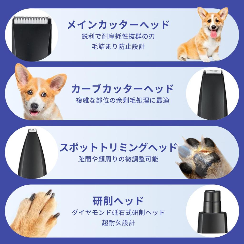 pet clippers for suitable for all dog and cat rechargeable and easy adjustable trimming electric nail trimmer for behind around the and for spot and