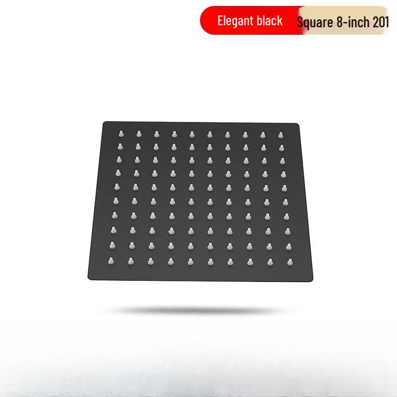 8-inch Square Stainless Steel Rain Shower Head