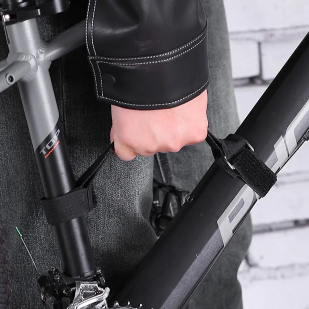 Bicycle Handheld Strap MTB Road Bicycle Effortless Handheld Strap Frame Comfortable Grip Assisted Nylon Strap Bike Accessories