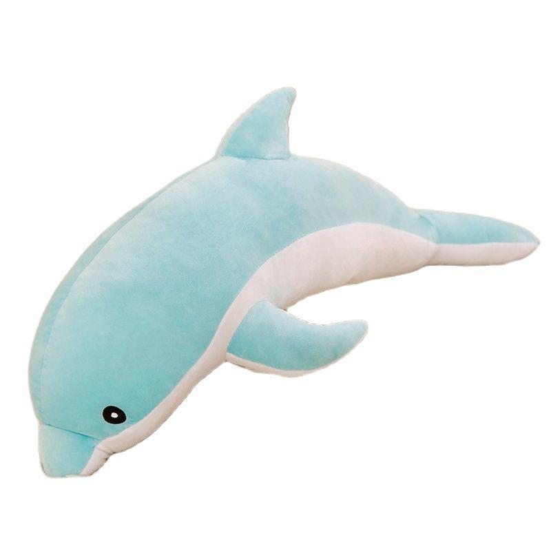 160cm Lovely Dolphin Plush Toys Cute Stuffed Down Cotton Animal Pillow for Children Kids Birthday Christmas Present