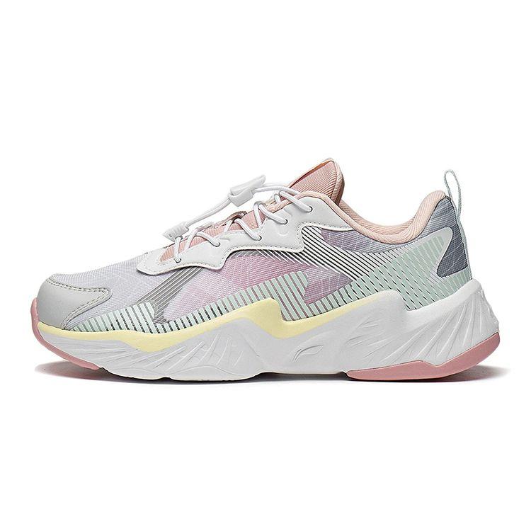 Li Ning Dark Night Elf 2.0 Прочные спортивные повседневные кроссовки Детские кроссовки Белый Серый YKCS120-6 34
