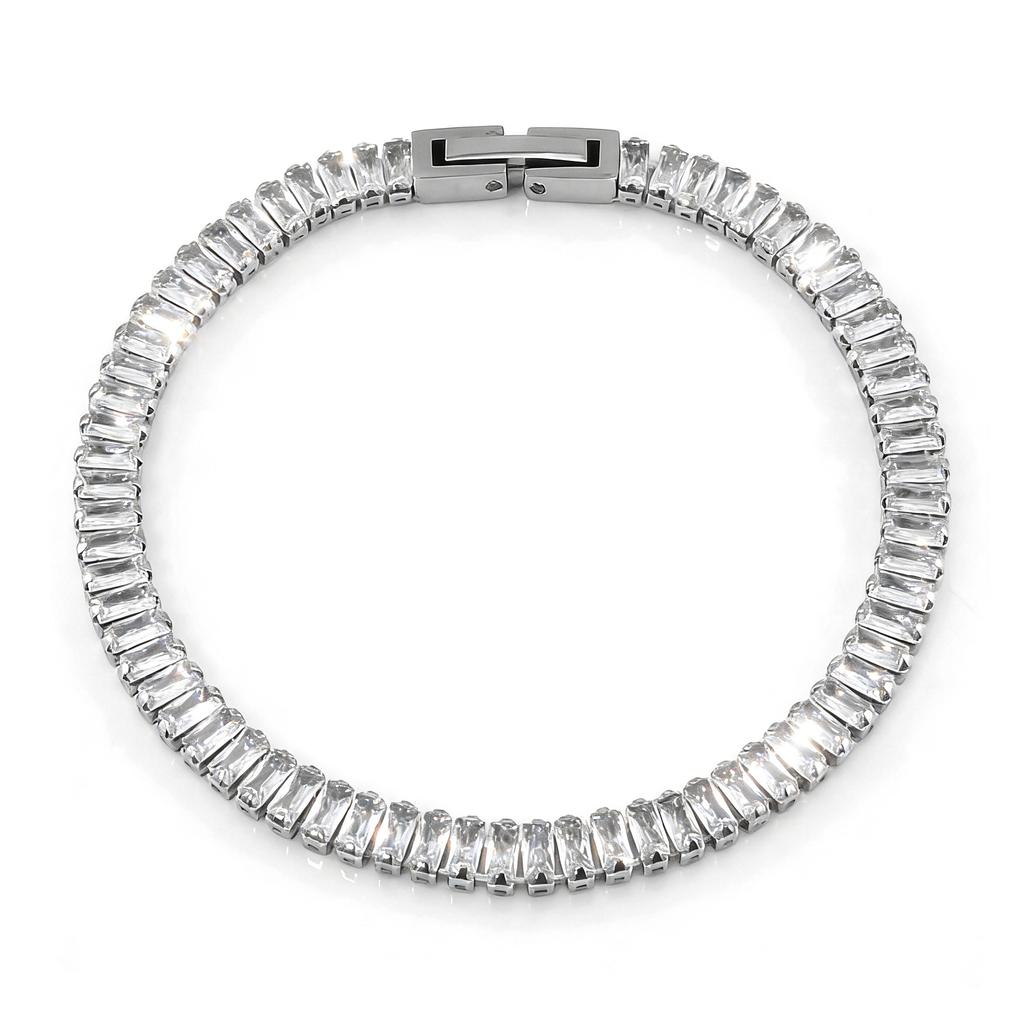 Zircon Tennis Bracelet Women's Square Light Luxury Exquisite Bracelet Gift Jewelry