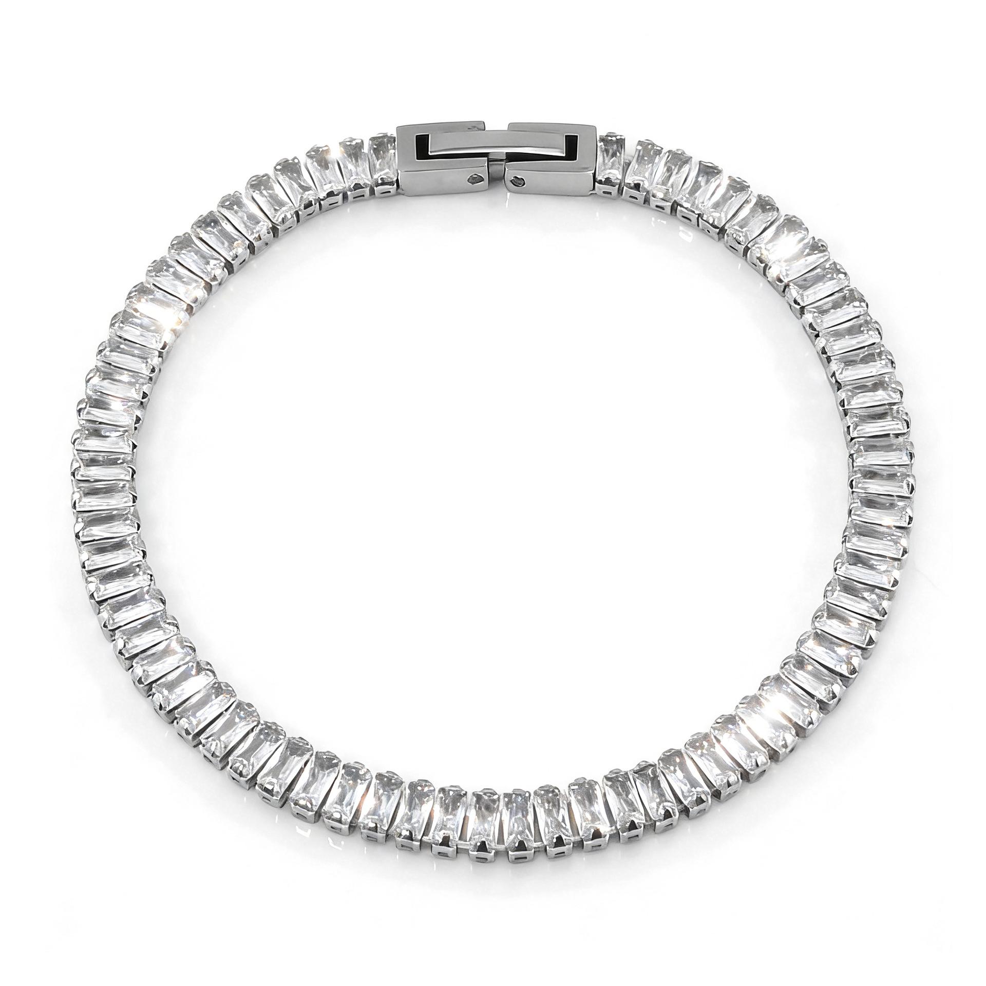 

Zircon Tennis Bracelet Women s Square Light Luxury Exquisite Bracelet Gift Jewelry