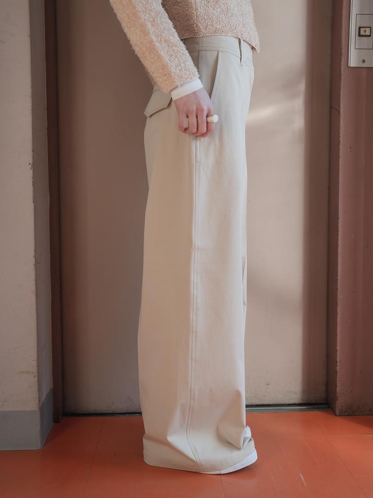 Reply Cotton Blend Wide Pants
