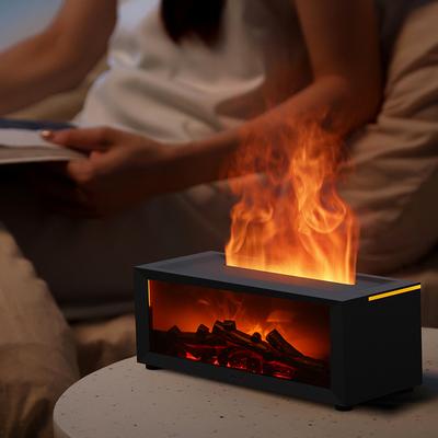 Schlafzimmer Dauerhafte Duft Maschine Fernbedienung Simulierte Flamme Aromatherapie Maschine Bunte Licht Aroma Luftbefeuchter Timing