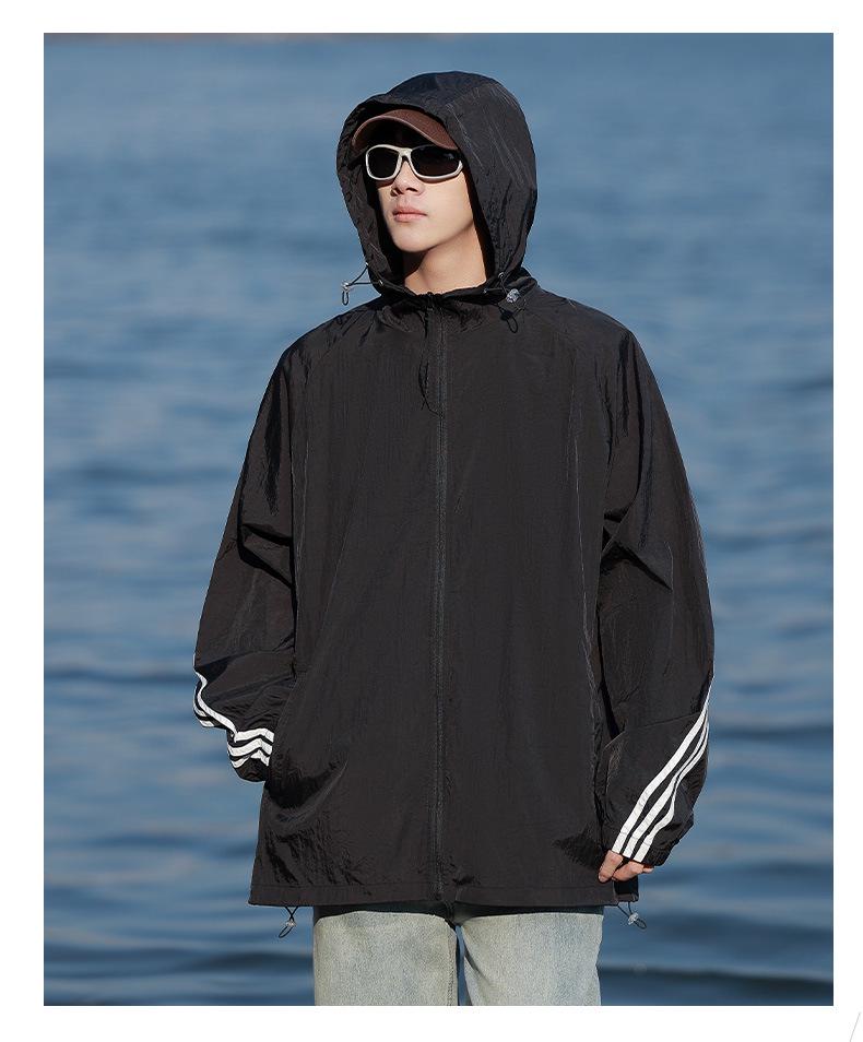 WASSUP Men's UPF50+ Ice Silk Sun Protection Jacket - Summer Cooling UV Shield Shirt