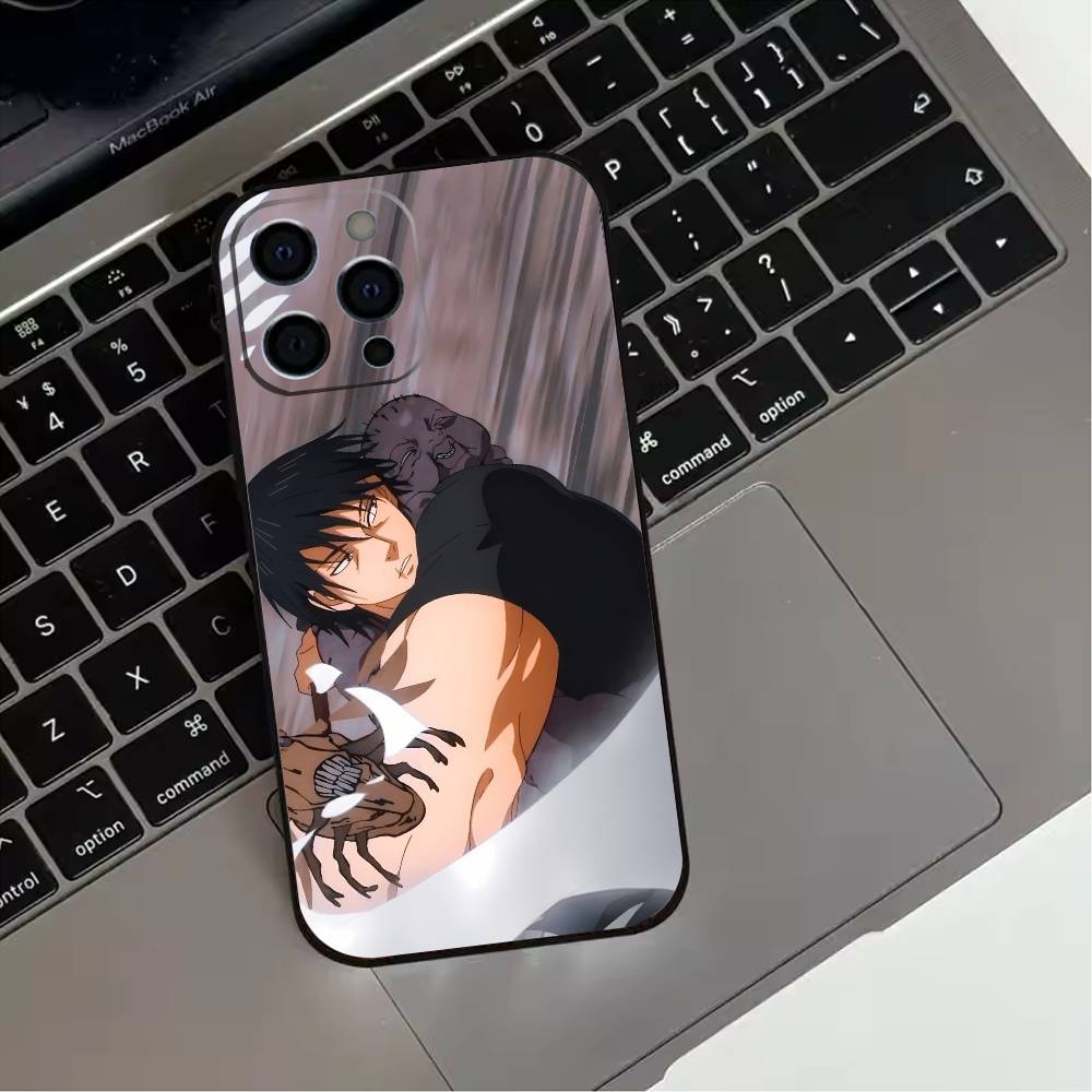 Toji Fushiguro Jujutsu Kaisen  Phone Case For iPhone 17,16,15,14,13,12,11 Plus,Pro Max,XS,Soft Silicone Black Cover