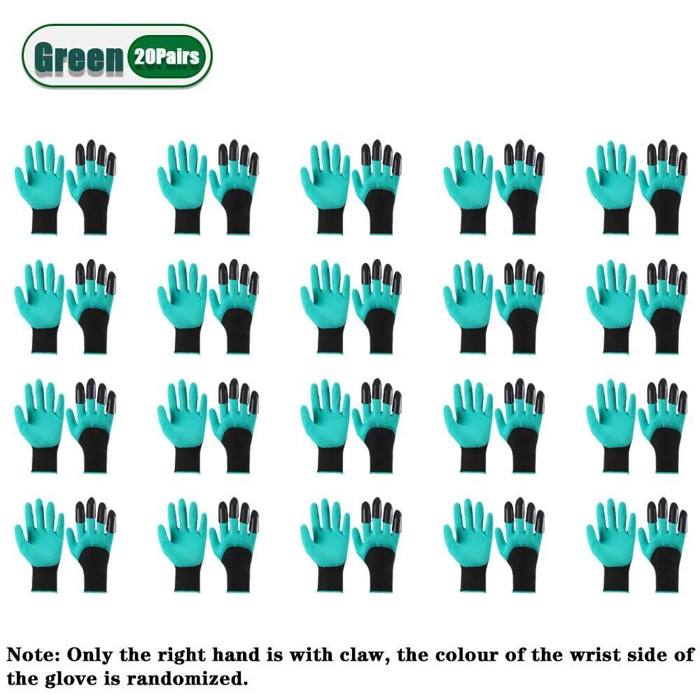 1-20Pairs Claw Gardening Gloves for Planting  Garden Glove Claws for Women and Men Gardening Glove for Digging,Planting, Weeding