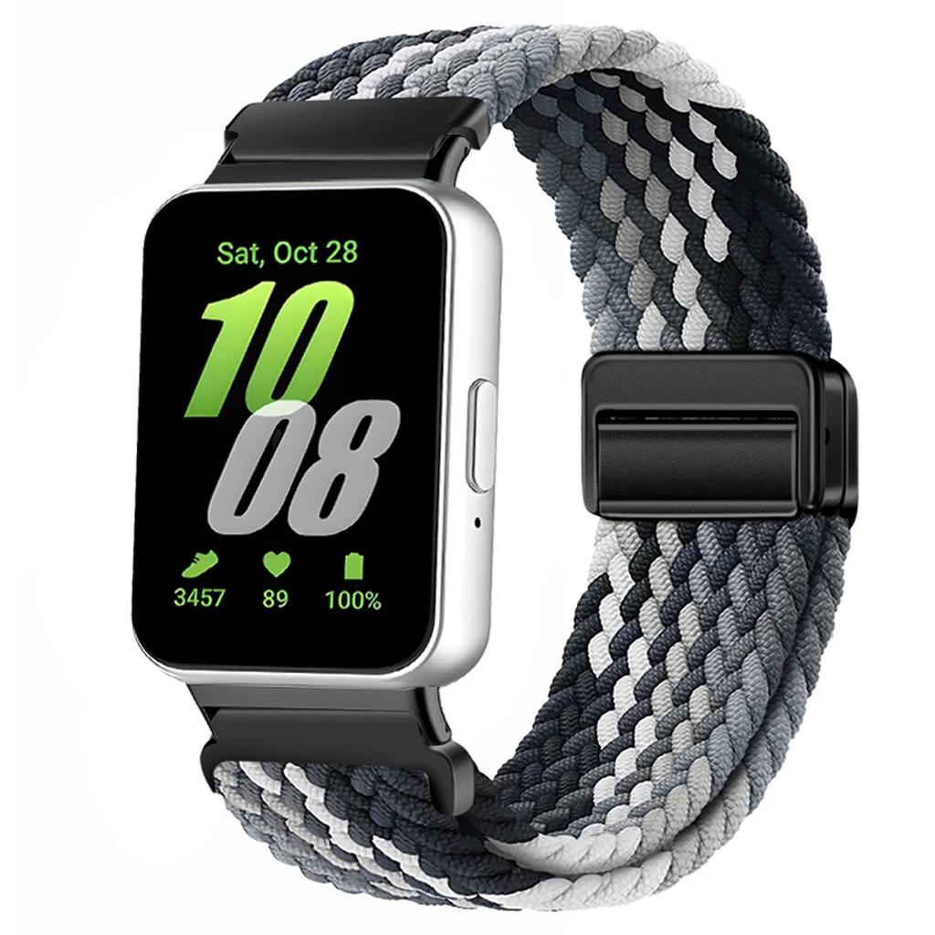 Magnetic Sport for Samsung Galaxy Fit 3 Watch Braided Strap Watchband for Samsung Galaxy Fit 3 Band Accessories Replacement
