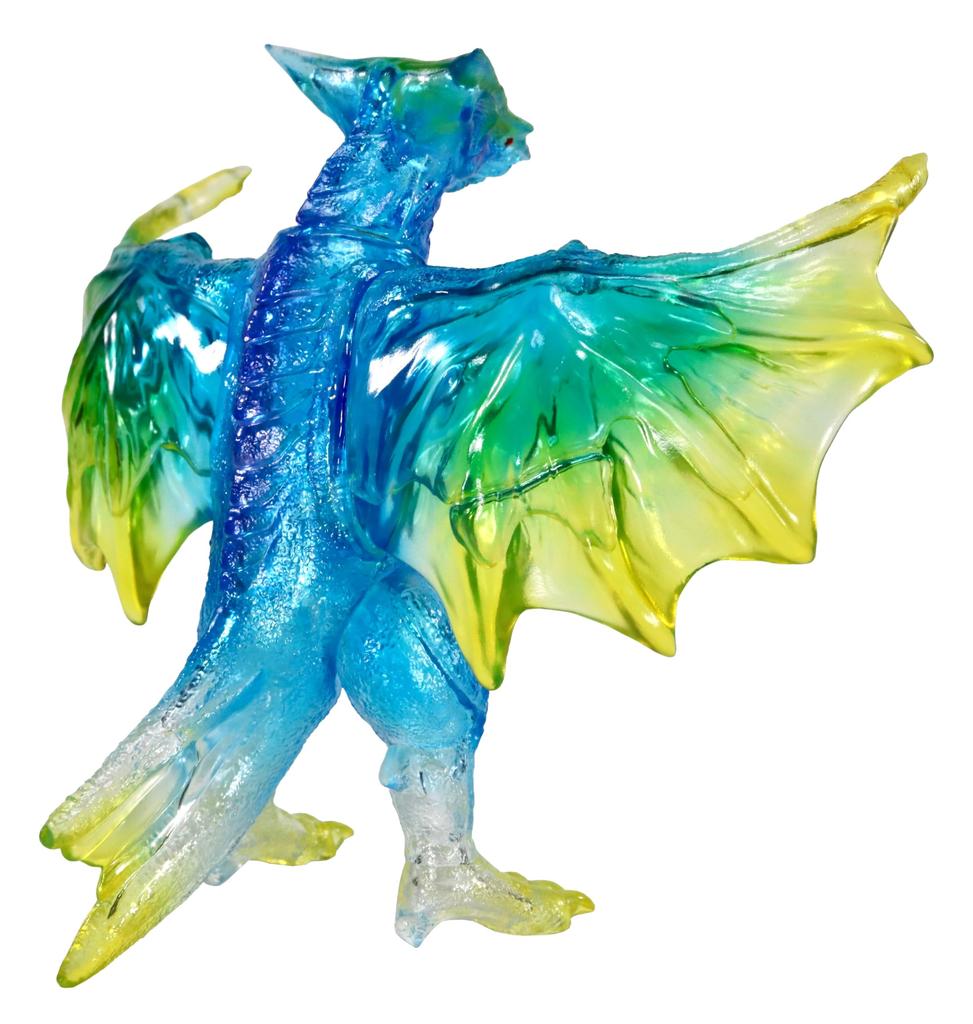Character Content Production (CCP) Middle Size Series Gamera [3rd Release] Gyaos (1995) Clear Blue Ver. Approx. 130mm PVC Painted Complete Soft Vinyl