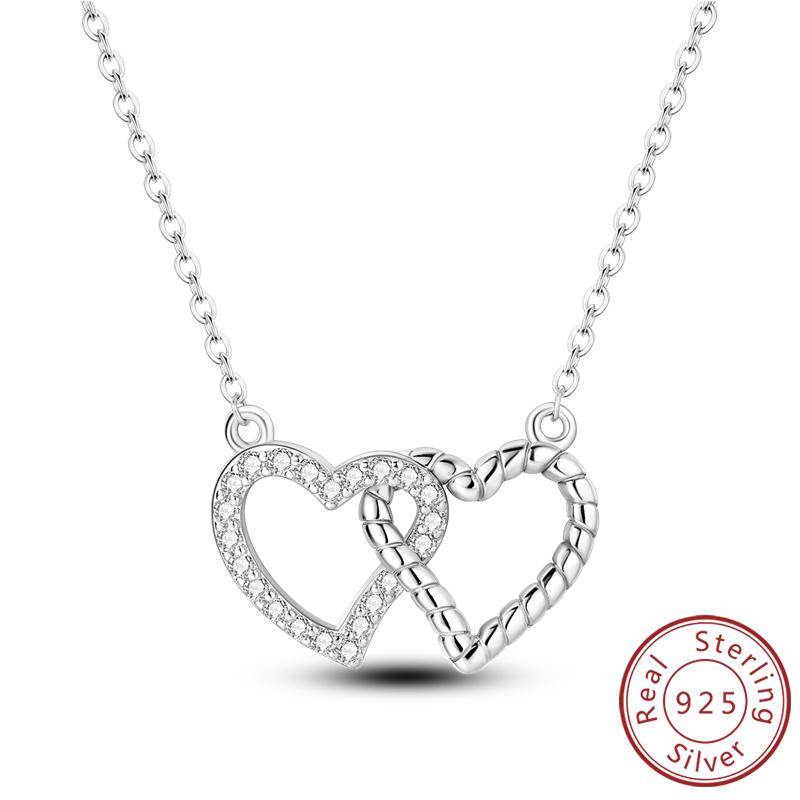 New Copper Necklaces Tulip Heart Sun Star Moon Bow Zircon Pendant Necklace For Women Fashion Jewelry Making Gifts