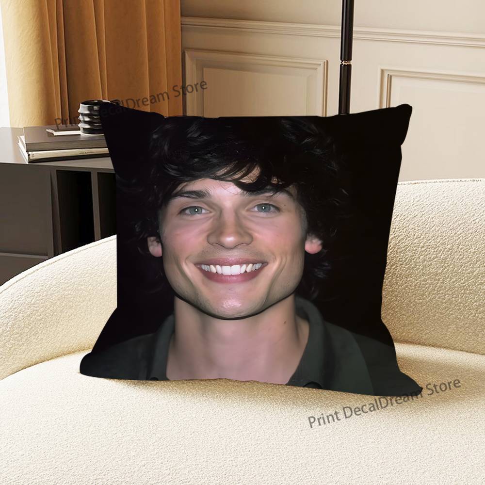 T-Tom Welling Kissen für Schlafzimmer Auto Café Raum und Wohnzimmer Sofa Dekorative Kissenbezug Hülle