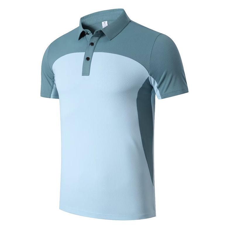 Men's Quick-Dry Short Sleeve Polo Shirt for Sports and Fitness