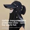 Summer Sun Hat with UV Protection, Face Mask, Sun Hat with Wide Brim for Outdoor Cycling, Unisex