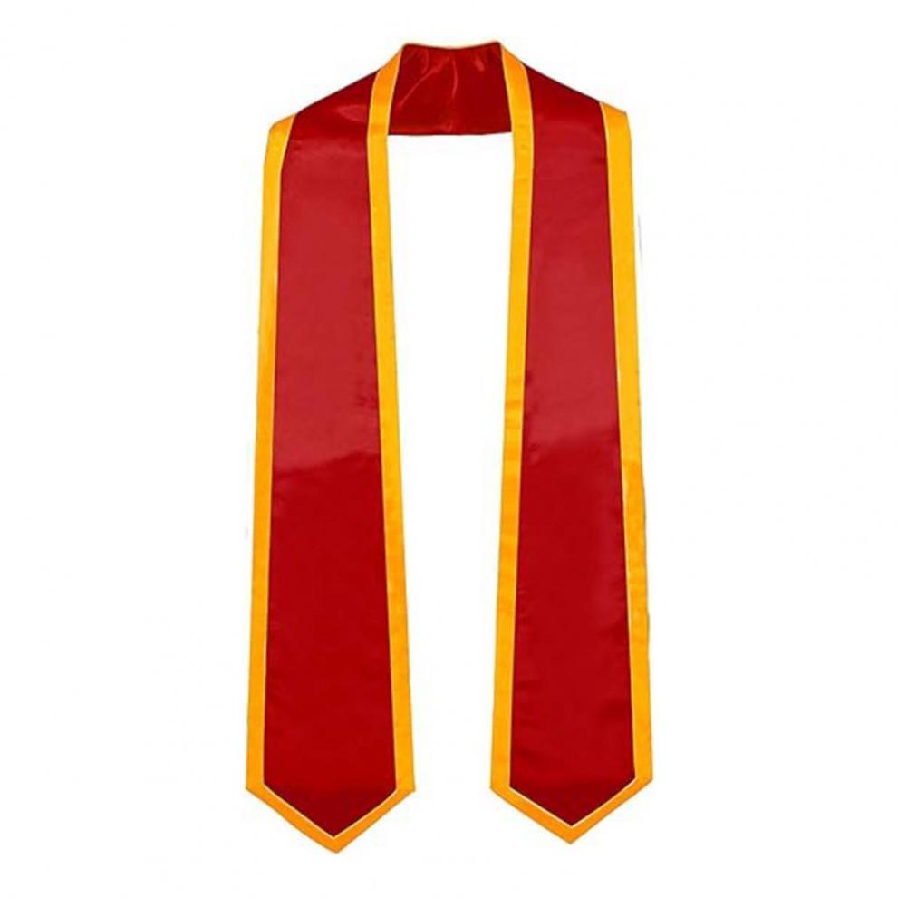 Graduation Accessory 72-inch Long Satin Graduation Ribbon Smooth Border Design for Parties Celebrations
