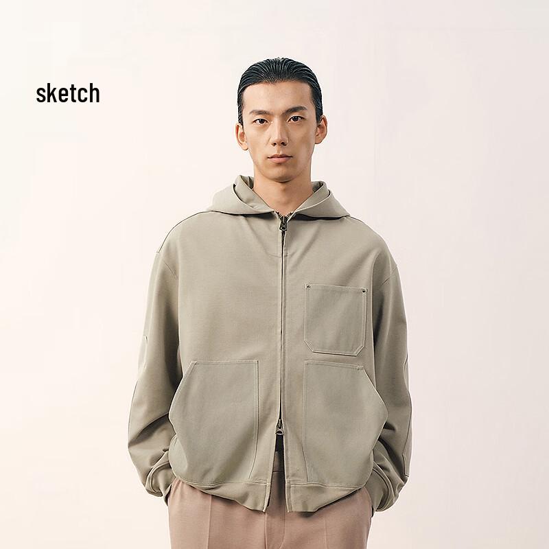 Men's Relaxed Fit Long-Sleeve Zip-Up Hoodie