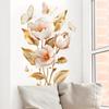 Butterfly Flower Wall Sticker Removable Self-Adhesive Background Decor for Bedroom Living Room Home Decoration